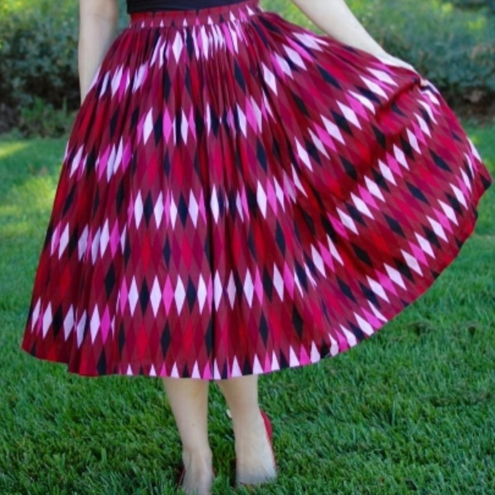 Pin Up Girl Clothing Harlequin Skirt